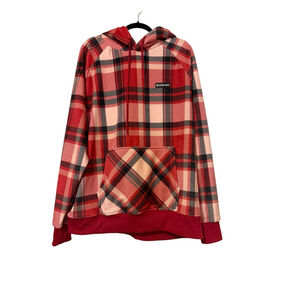 Spark Paws Plaid Hoodie XXL Red Black Sweatshirt